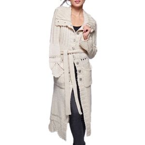 Love Stitch Crochet Maxi Bell Sleeve Long Cardigan